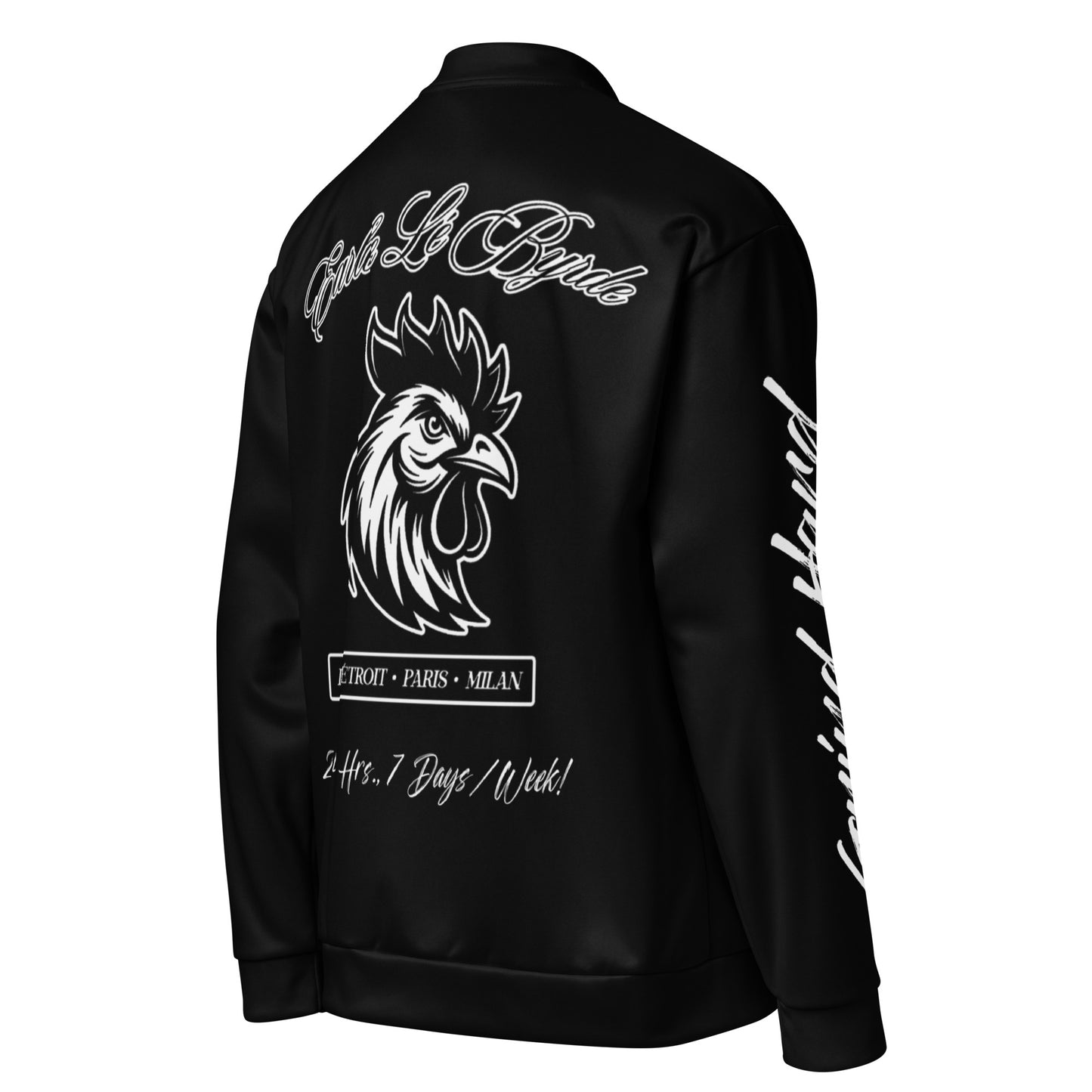 EARLE LE BYRDE "HUSTLE DON'T SLEEP!" Bomber Jacket