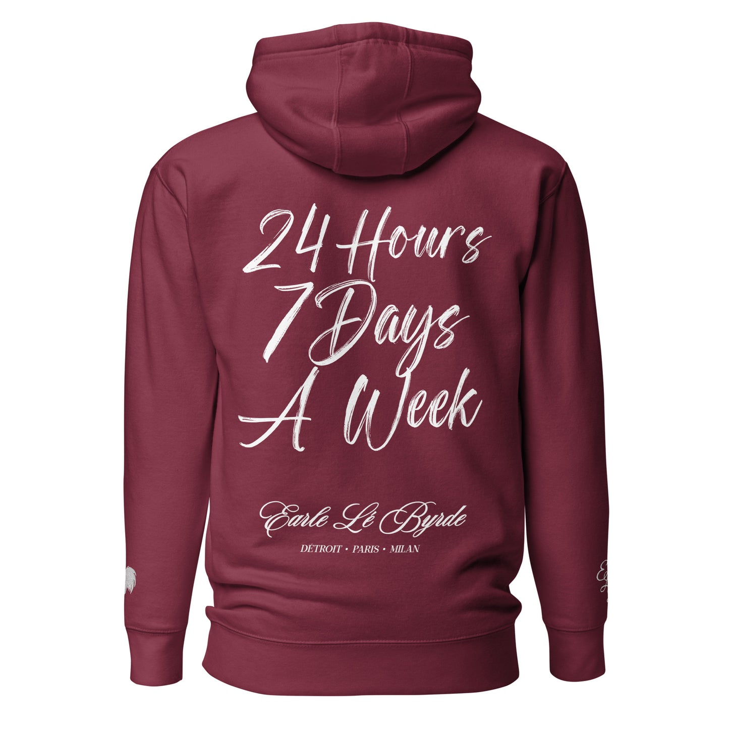 EARLE LE BYRDE "HUSTLE DON'T SLEEP!" Fleece Pull-Over Hoodie