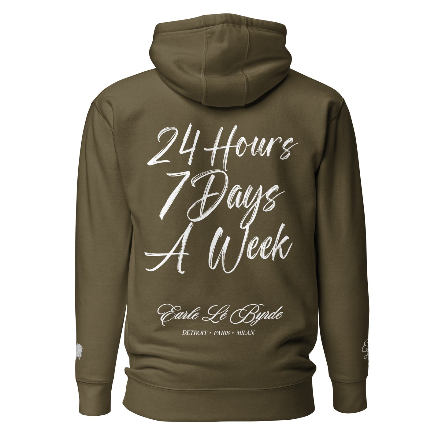 EARLE LE BYRDE "HUSTLE DON'T SLEEP!" Fleece Pull-Over Hoodie