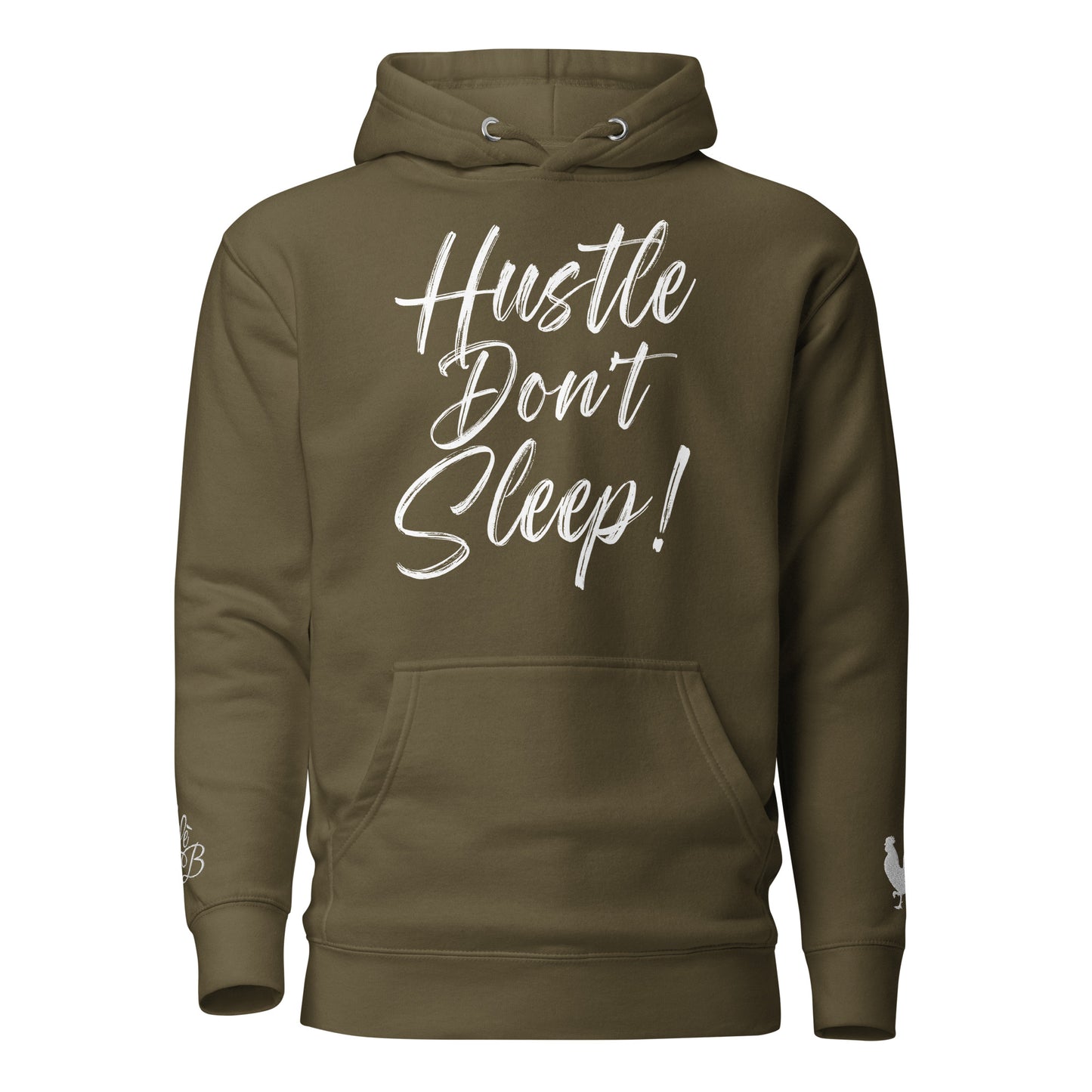 EARLE LE BYRDE "HUSTLE DON'T SLEEP!" Fleece Pull-Over Hoodie