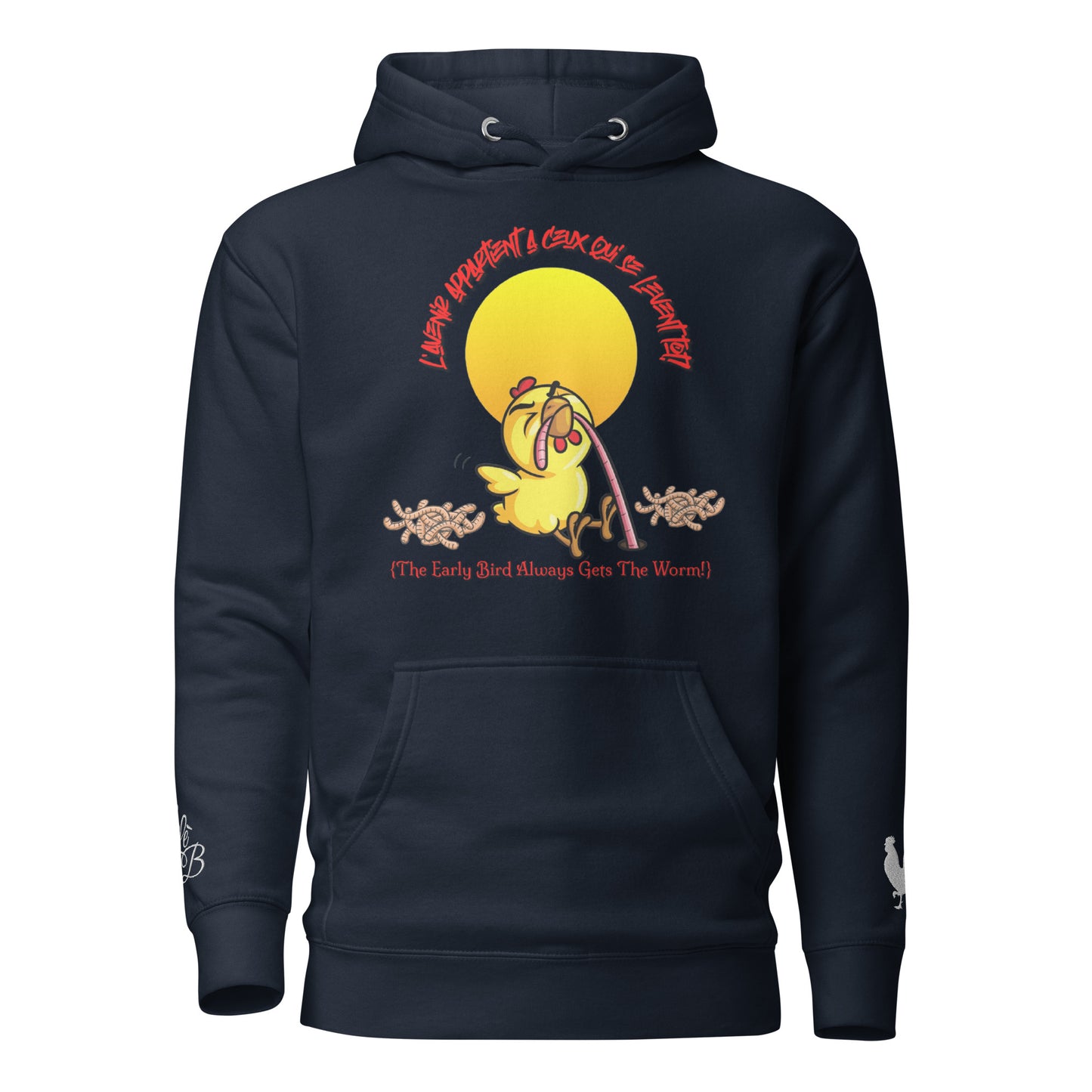 EARLE LE BYRDE "The Early Bird Gets The Worm" Fleece Pull-Over Hoodie