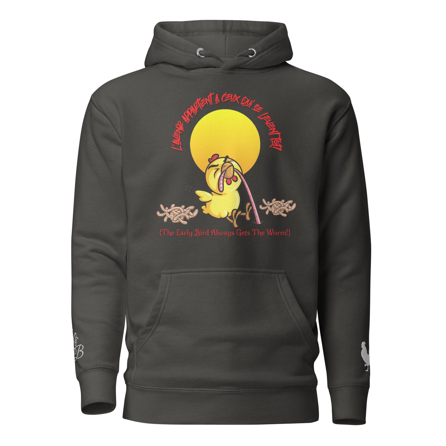 EARLE LE BYRDE "The Early Bird Gets The Worm" Fleece Pull-Over Hoodie